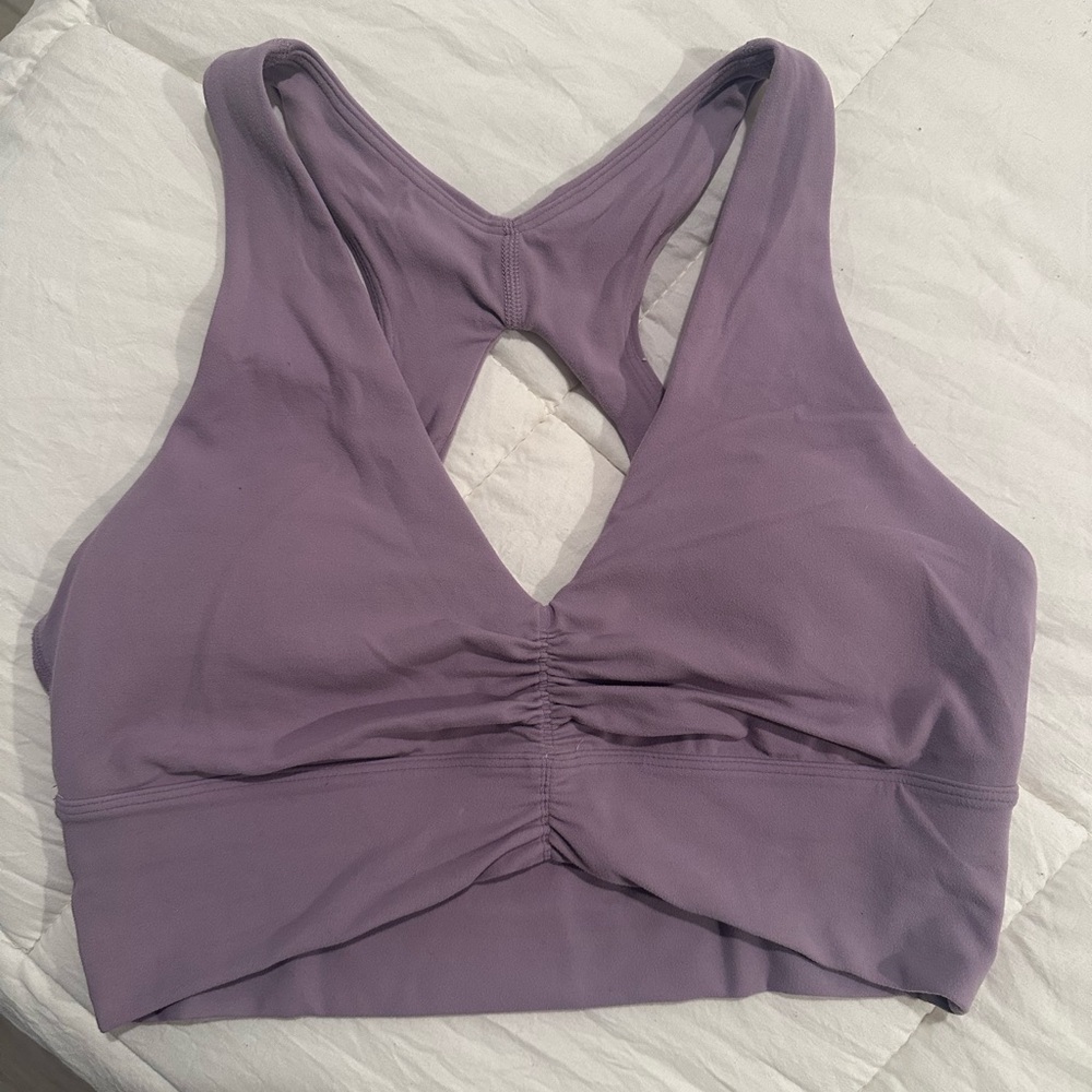 Aritzia TNA open back sports bra - the BUTTER volley sports bra